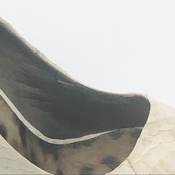 Sam Edelman Lorissa Snakeskin Peep Toe Heels - Picture 9 of 16